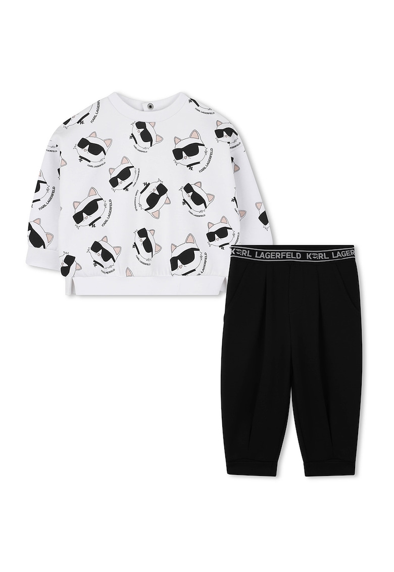 Спортен екип с лого KARL LAGERFELD KIDS