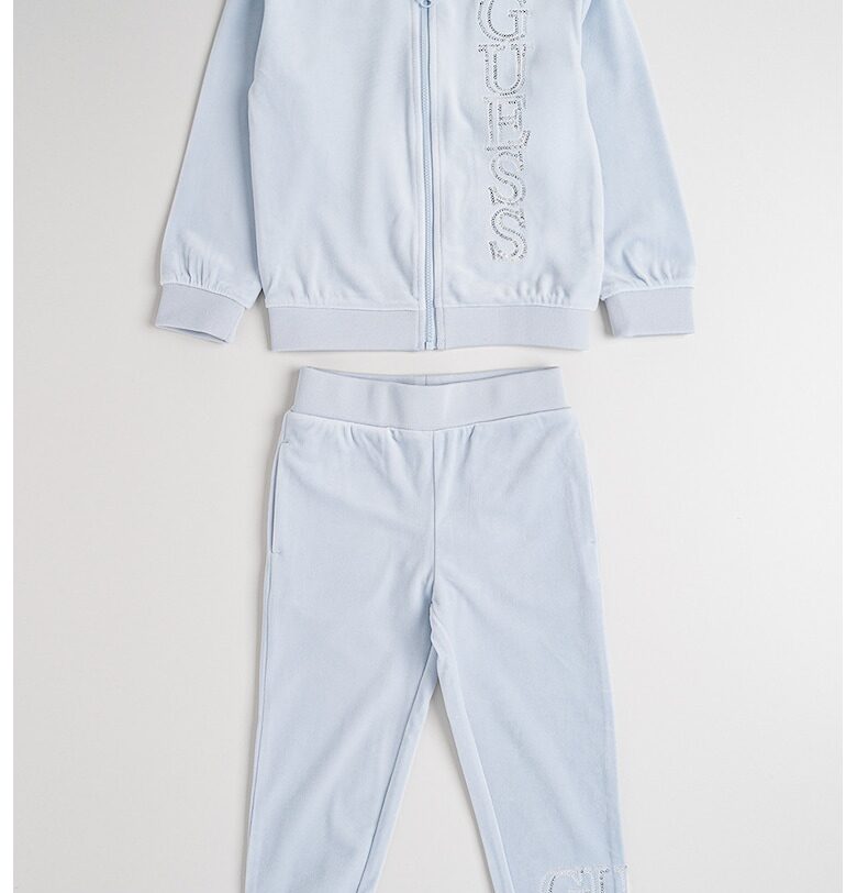 Спортен екип с лого от пайети GUESS KIDS