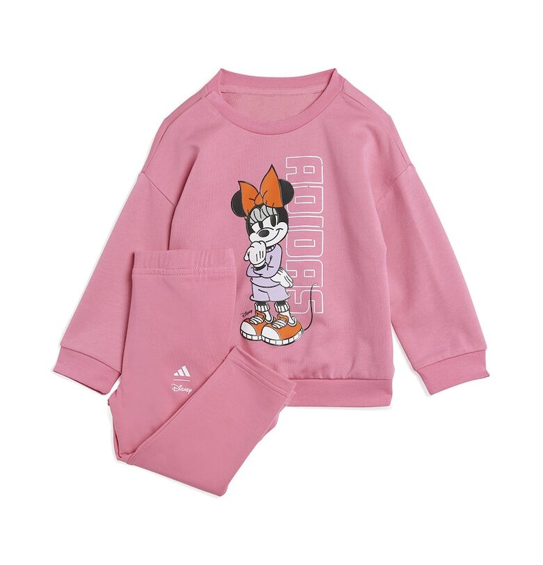 Спортен екип с паму с шарка на Minnie Mouse и лого adidas Sportswear