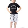 Памучна тениска с лого KARL LAGERFELD KIDS