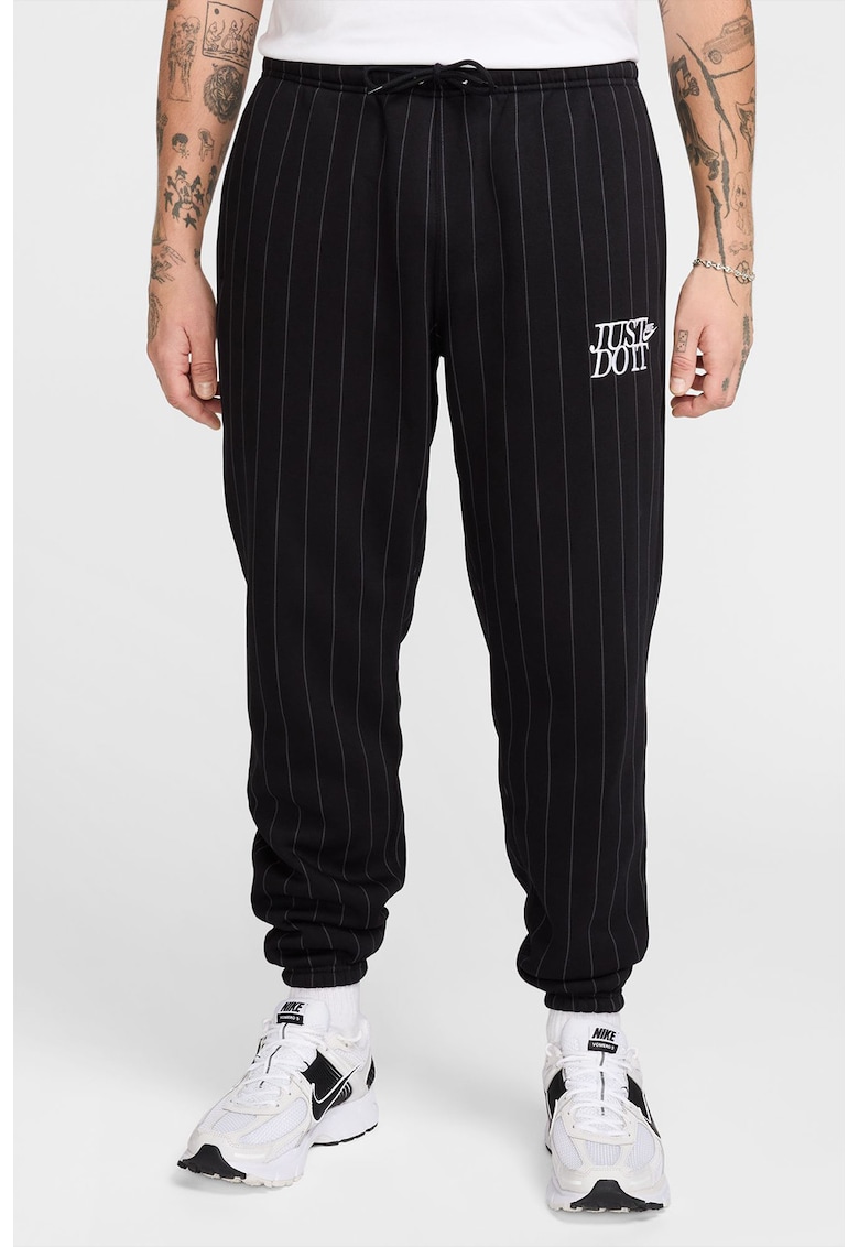 Спортен панталон със ситно райе и връзка Nike