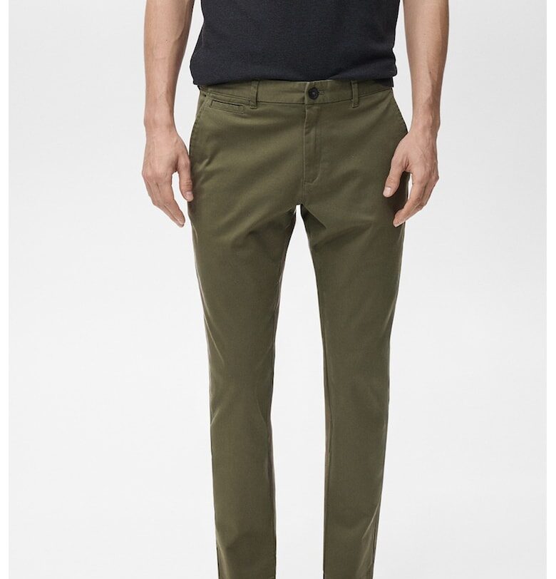 Стандартен панталон с памук Mango