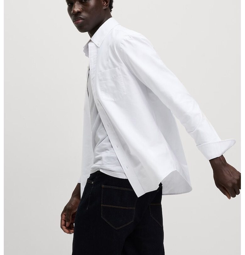 Стандартна памучна риза Marks  Spencer