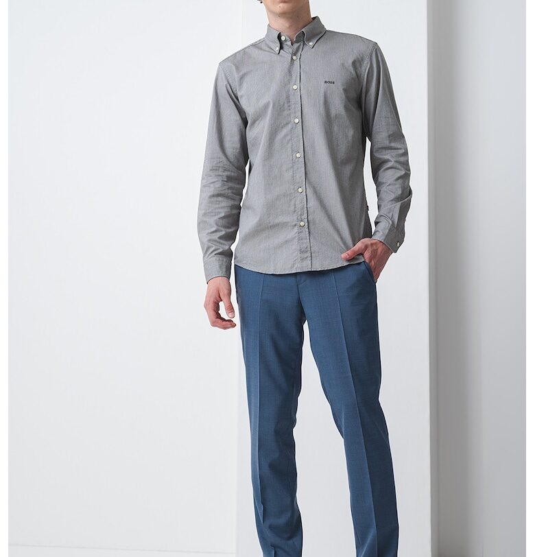 Стандартна памучна риза Rickert с яка Oxford BOSS