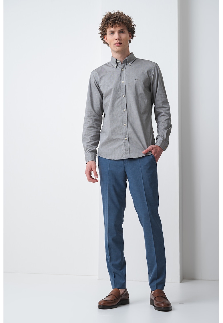 Стандартна памучна риза Rickert с яка Oxford BOSS