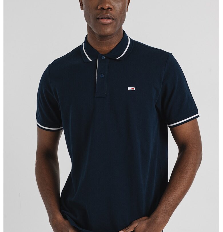 Стандартна памучна тениска с яка Tommy Jeans