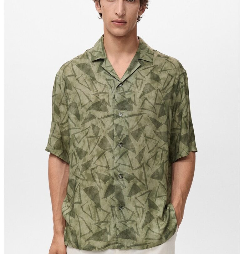 Стандартна риза с абстрактна шарка Mango