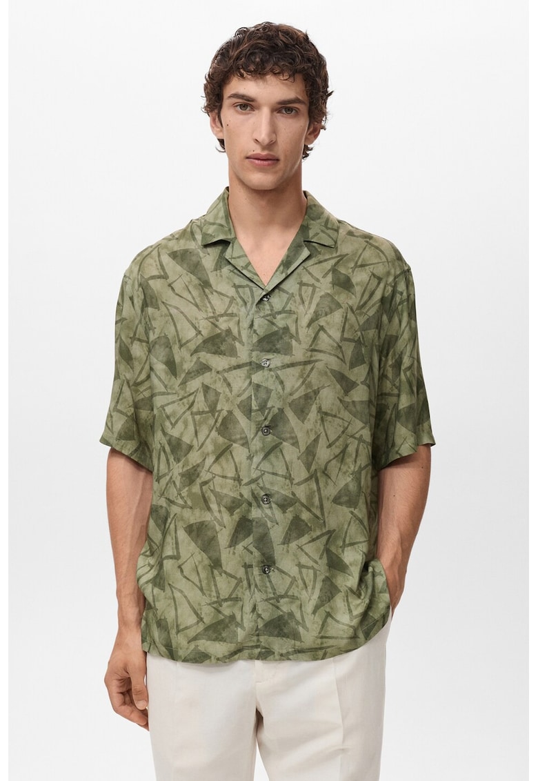 Стандартна риза с абстрактна шарка Mango
