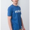 Стандартна тениска Dulivio с гумирано лого HUGO