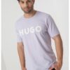 Стандартна тениска Dulivio с гумирано лого HUGO