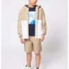 Яке с качулка и цветен блок BOSS Kidswear