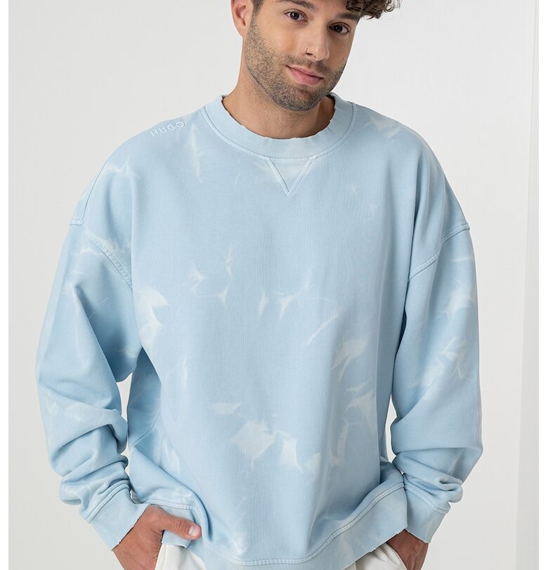 Суитшърт Nustroyos с овално деколте и паднали ръкави HUGO