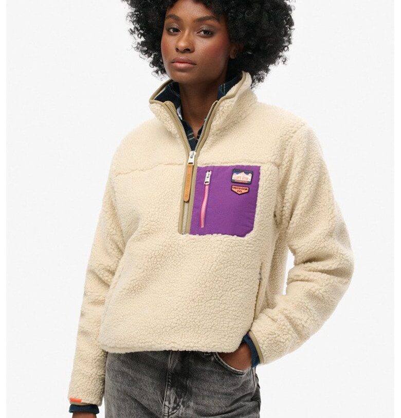 SUPERDRY - Суитшърт Vintage Retro с къс цип Superdry  Co