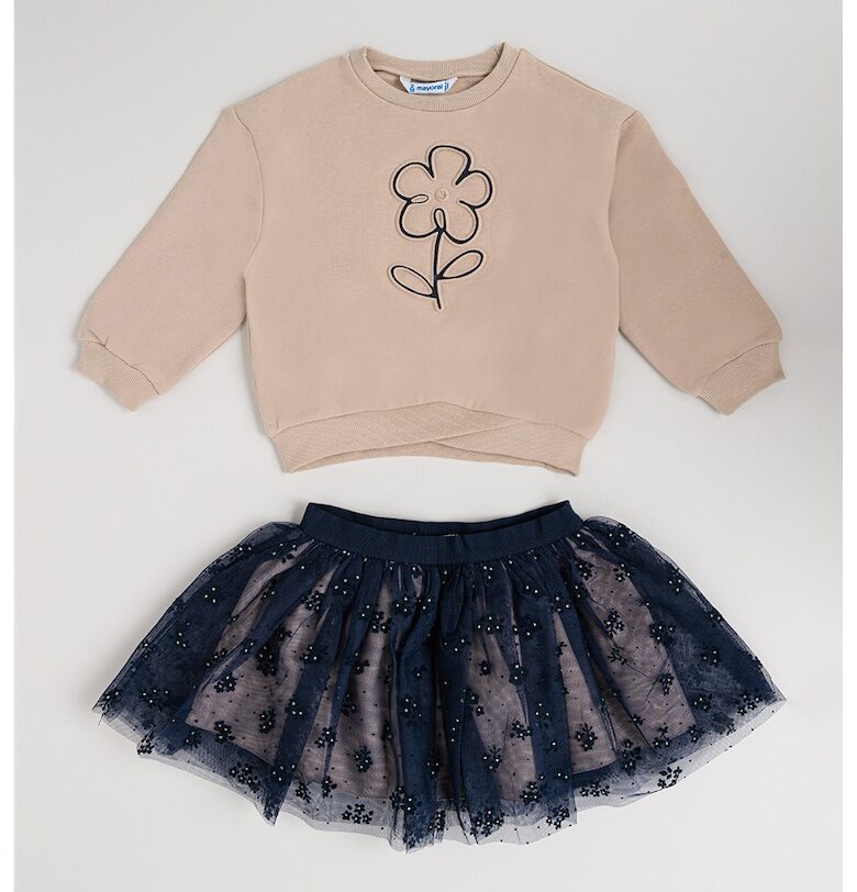 Суитшърт и пола от тюл - 2 части Mayoral