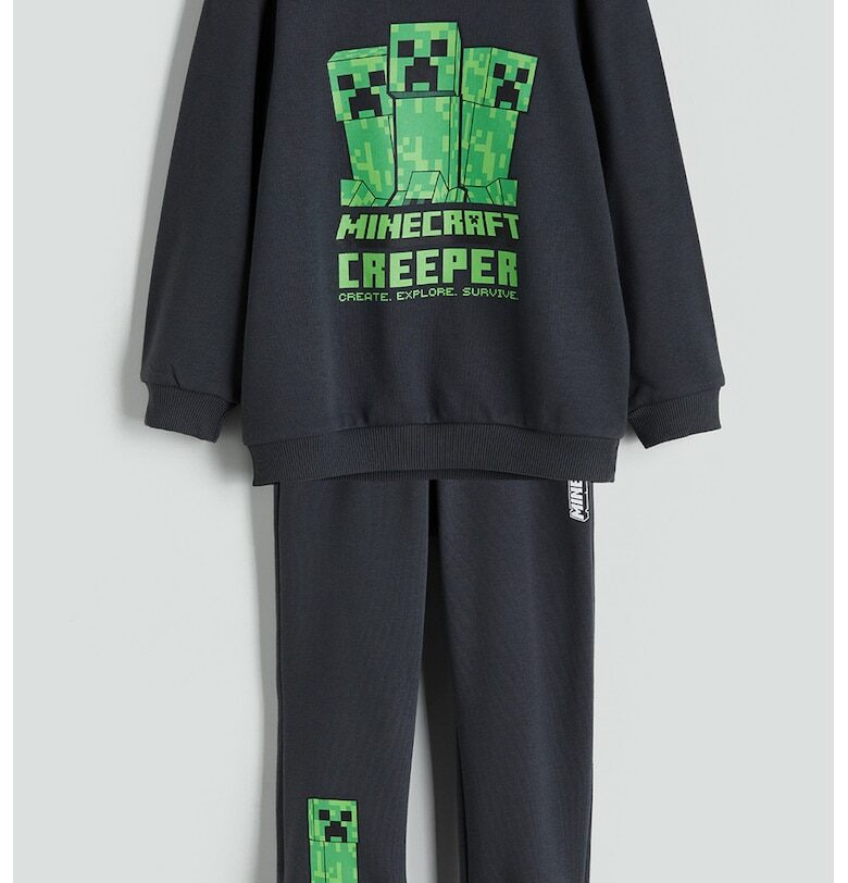 Суитшърт и спортен панталон с принт LC WAIKIKI