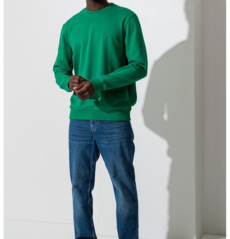 Суитшърт от органичен памук с лого Tommy Hilfiger
