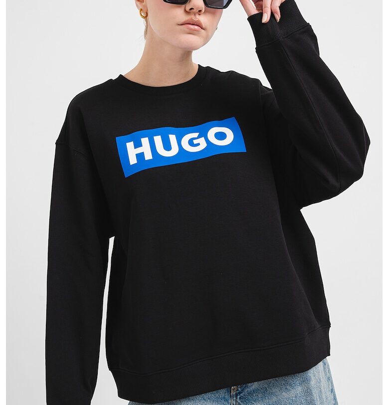 Суитшърт от памук с лого HUGO