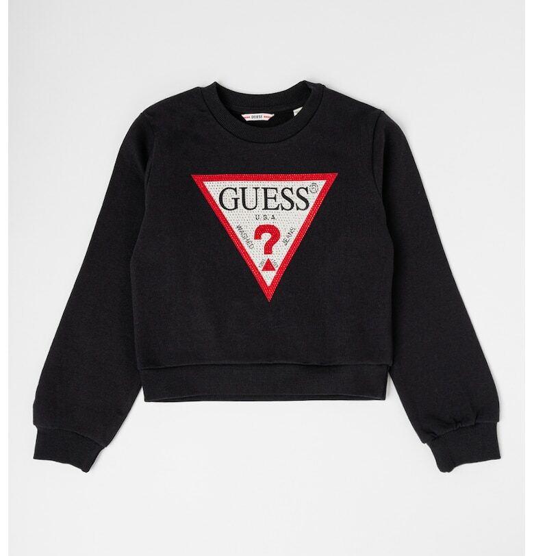 Суитшърт с декоративни камъни GUESS KIDS