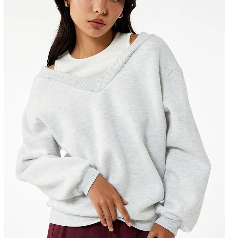 Суитшърт с дизайн 2 в 1 KOTON