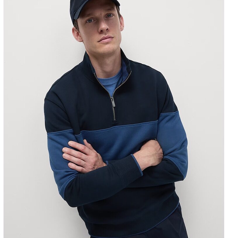 Суитшърт с къс цип Marks  Spencer