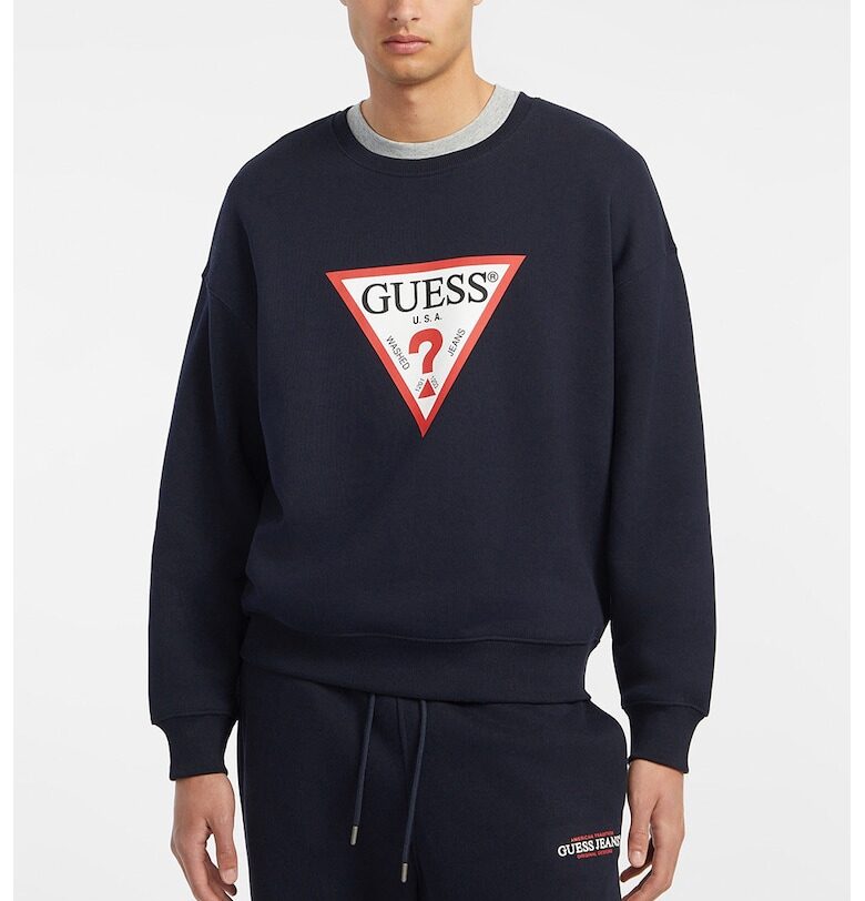 Суитшърт с лого GUESS JEANS