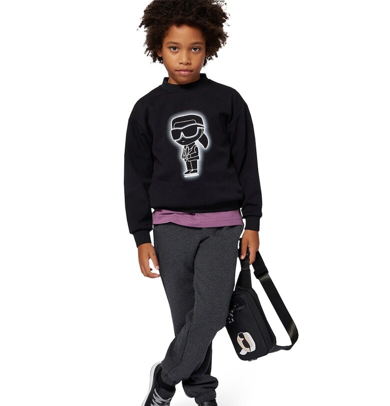 Суитшърт с лого KARL LAGERFELD KIDS