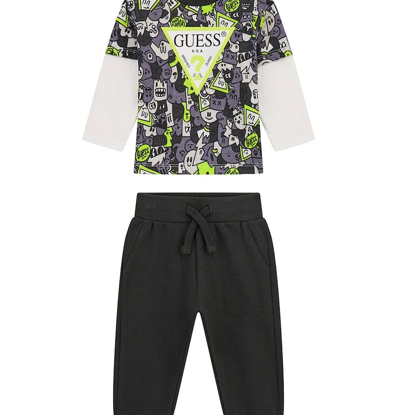 Суитшърт с лого и спортен панталон - 2 части GUESS KIDS