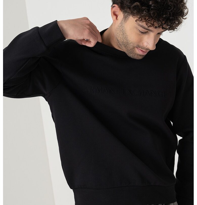 Суитшърт с овално деколте ARMANI EXCHANGE