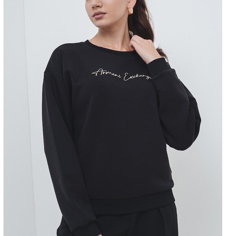 Суитшърт с овално деколте ARMANI EXCHANGE