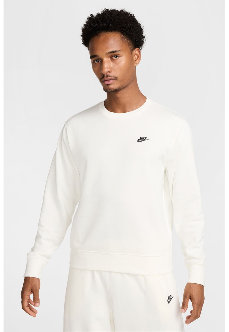 Суитшърт с овално деколте и бродирано лого Nike