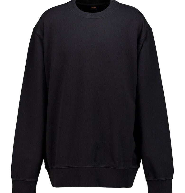 Свободен суитшърт с бродирано лого BOSS