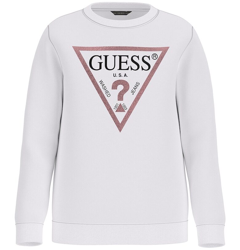 Суитшърт с овално деколте и лого GUESS KIDS