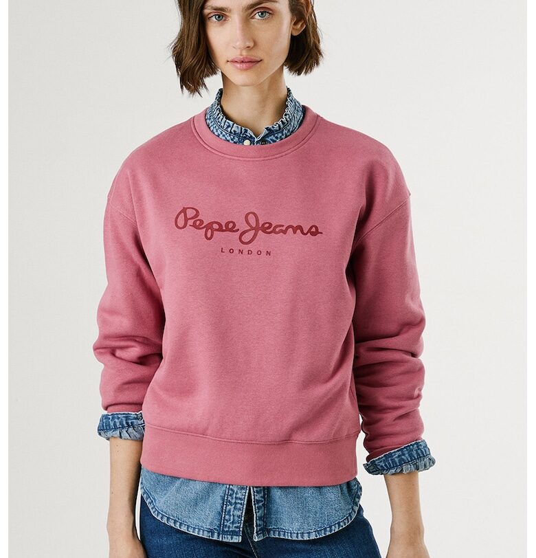 Суитшърт с овално деколте и лого Pepe Jeans London