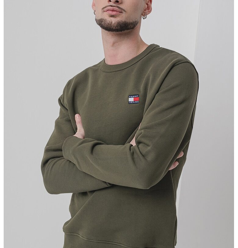 Суитшърт с овално деколте и лого Tommy Jeans