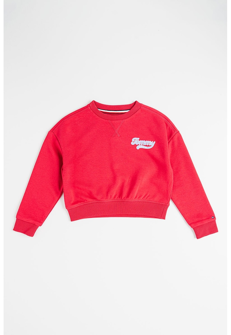 Суитшърт с органичен памук и лого Tommy Hilfiger