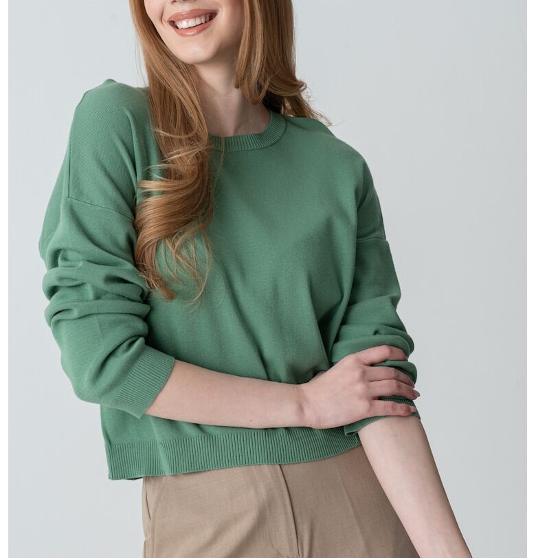 Суитшърт с паднали ръкави United Colors of Benetton