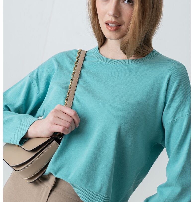 Суитшърт с паднали ръкави United Colors of Benetton