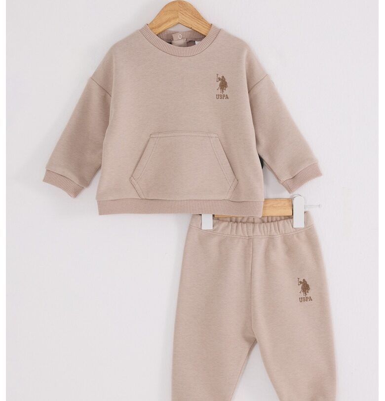 Суитшърт с памук и спортен панталон - 2 части US Polo Assn