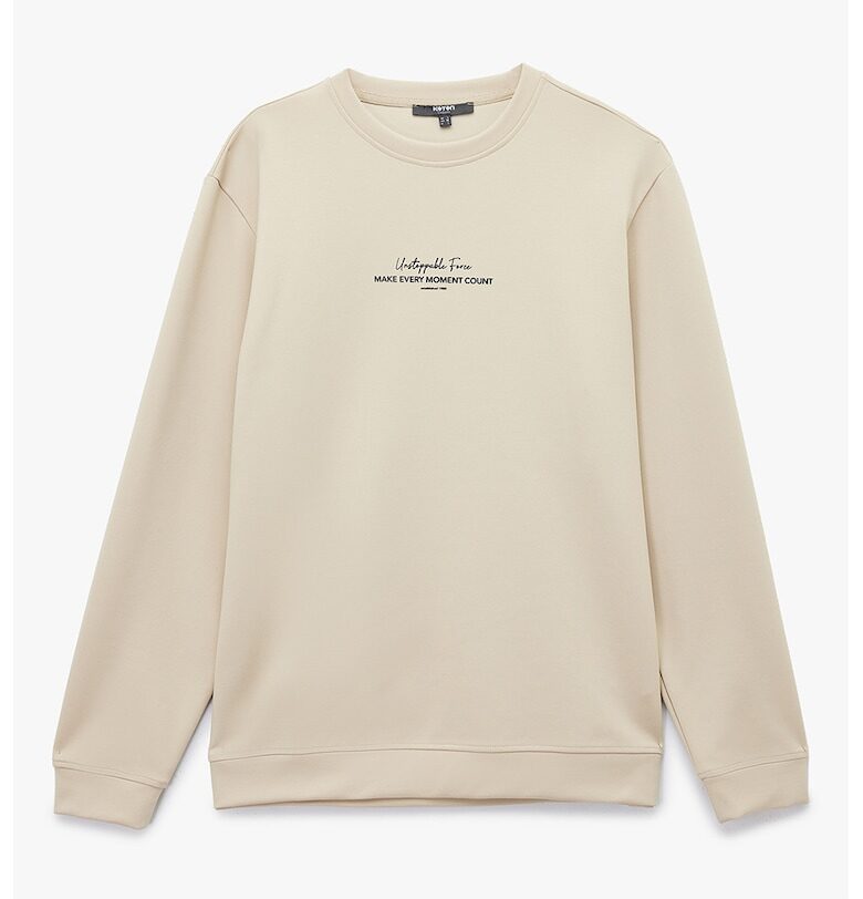 Суитшърт с памук с надпис KOTON