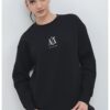 Суитшърт с памук с овално деколте ARMANI EXCHANGE