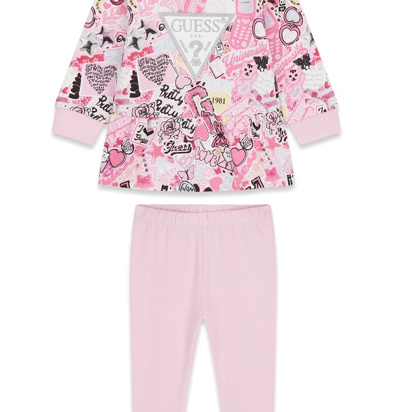 Суитшърт с принт и клин GUESS KIDS