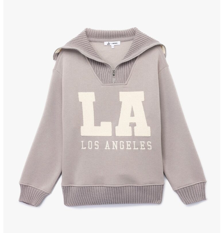 Суитшърт с принт и паднали ръкави KOTON