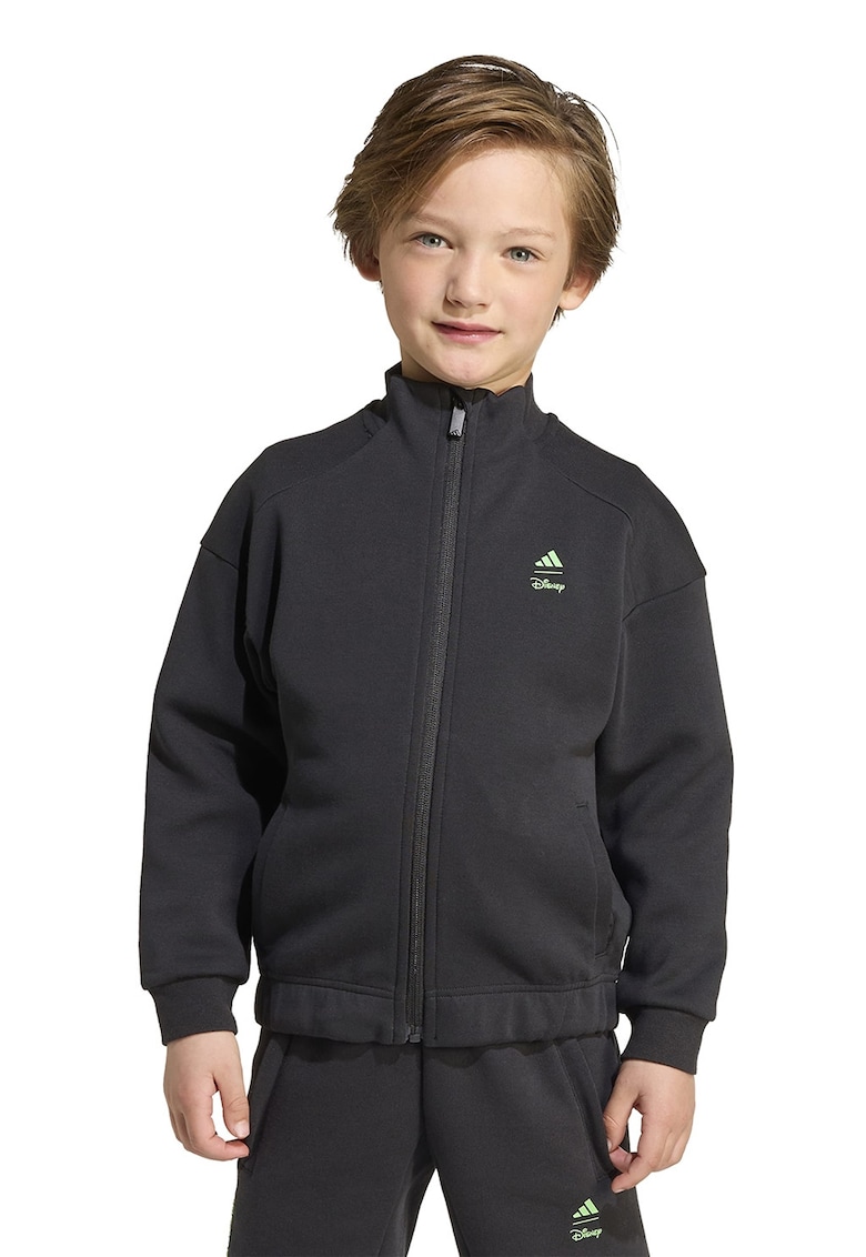 Суитшърт с цип и шарка на Mickey Mouse adidas Sportswear