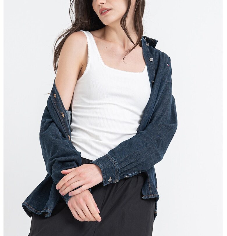 Танк топ с квадратно деколте Tommy Hilfiger