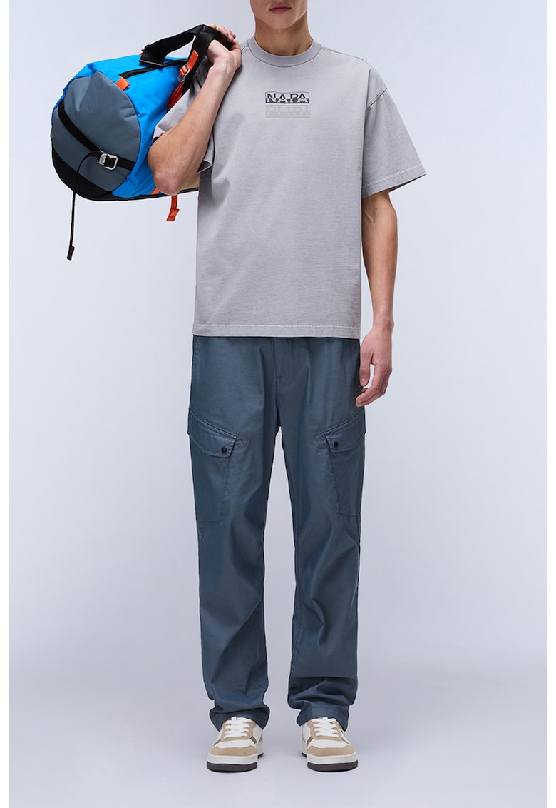 Тениска Cortona с овално деколте и лого Napapijri