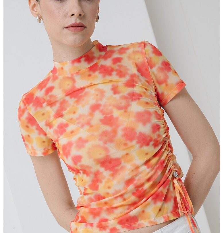 Тениска Dastoria с флорален десен HUGO