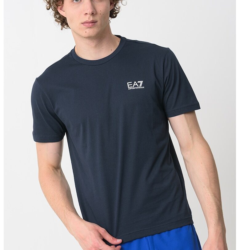 Тениска Girocollo с изчистен десен EA7