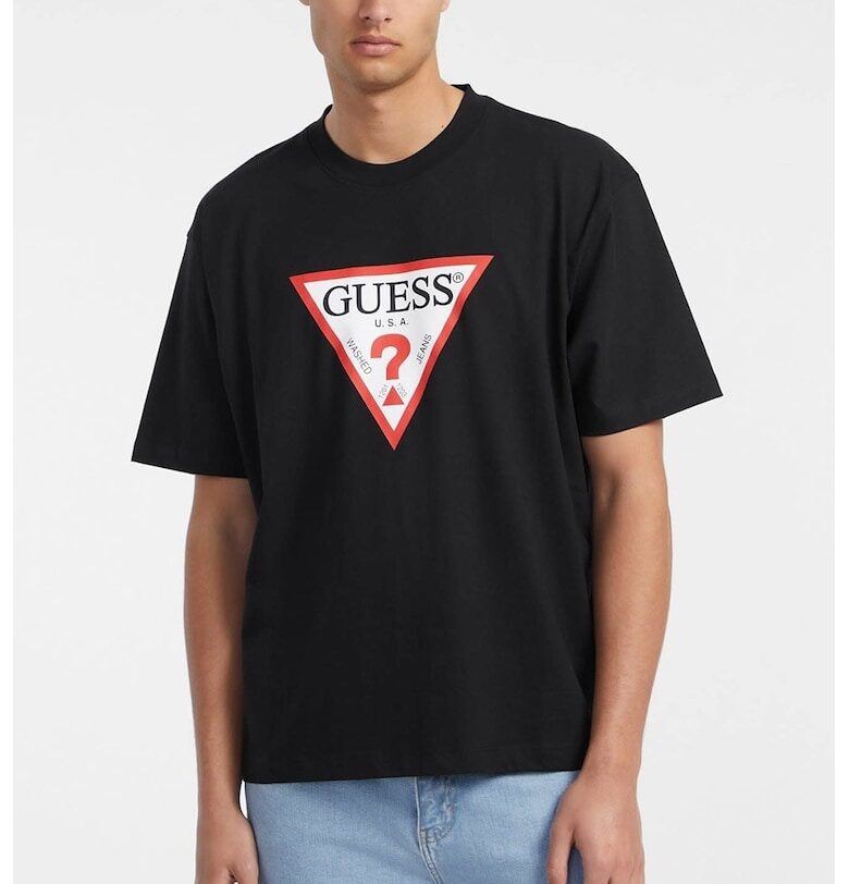Тениска Iconic от органичен памук GUESS JEANS