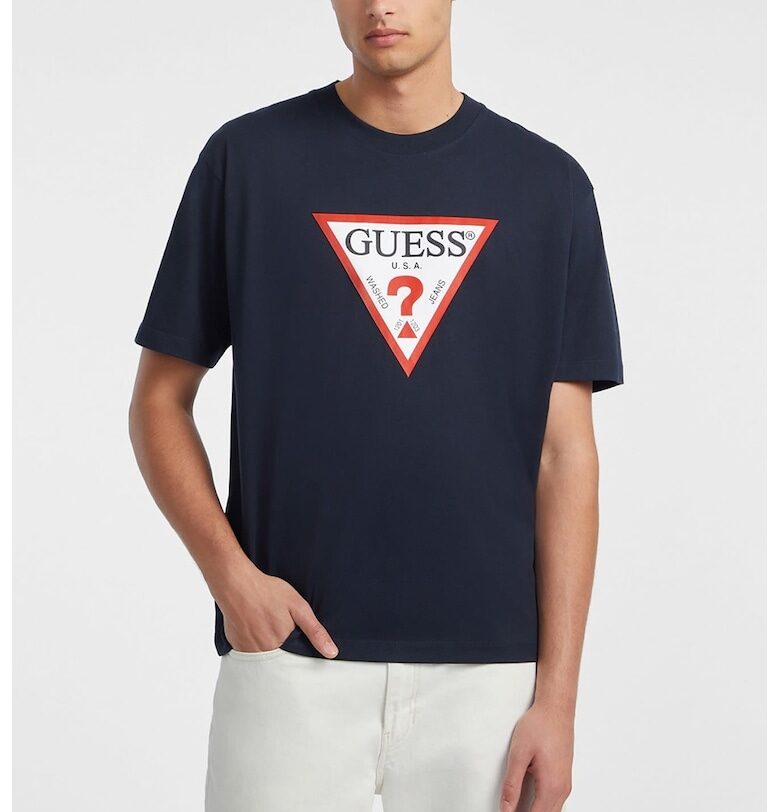 Тениска Iconic от органичен памук GUESS JEANS