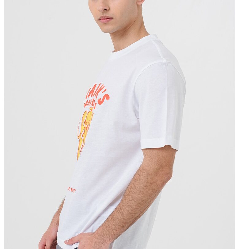 Тениска Nugotacos с фигурален принт HUGO